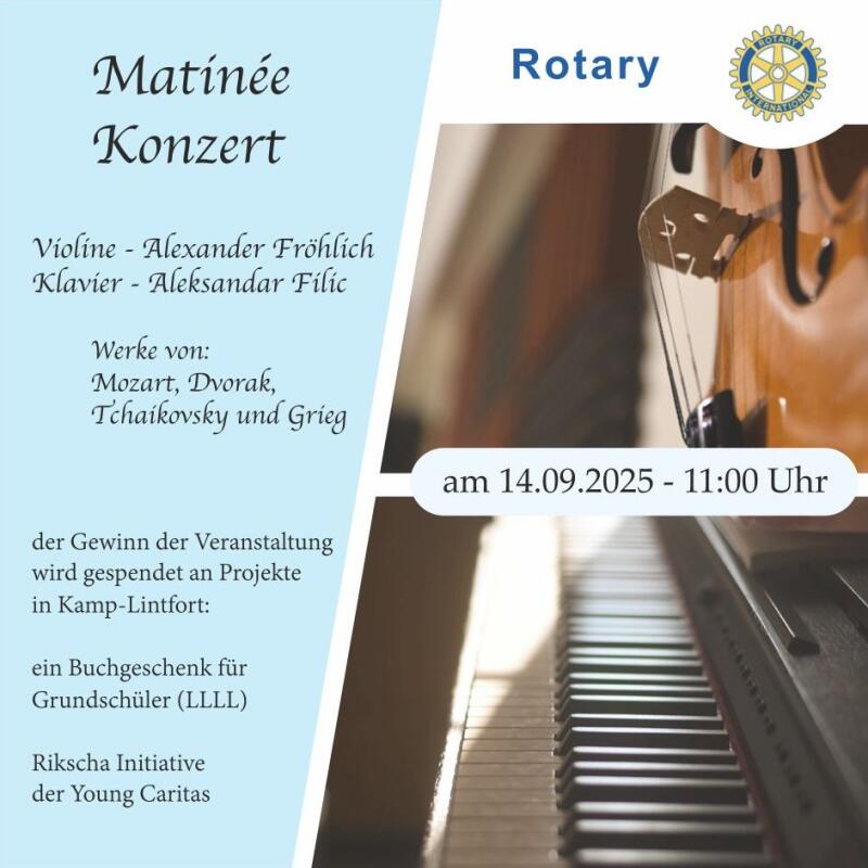Konzertmatinée, 14.09.2025, Kamp-Lintfort